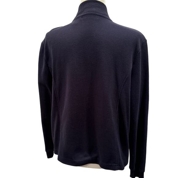 Hasting & Smith Navy Full Zip Sweater Jacket - Petite Large - Picture 2 of 8